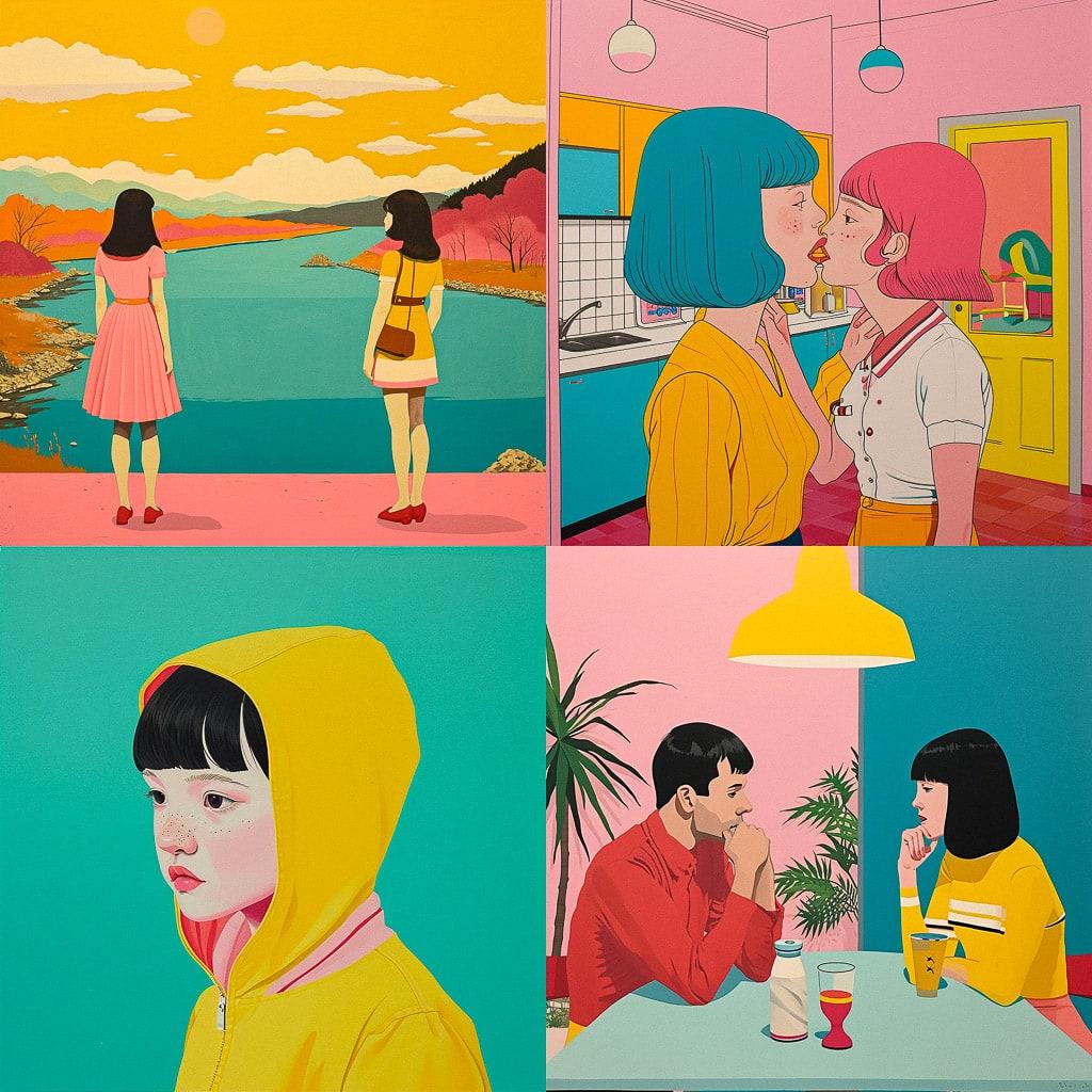 Joan Cornella style, Midjourney V6, render 1 of 4