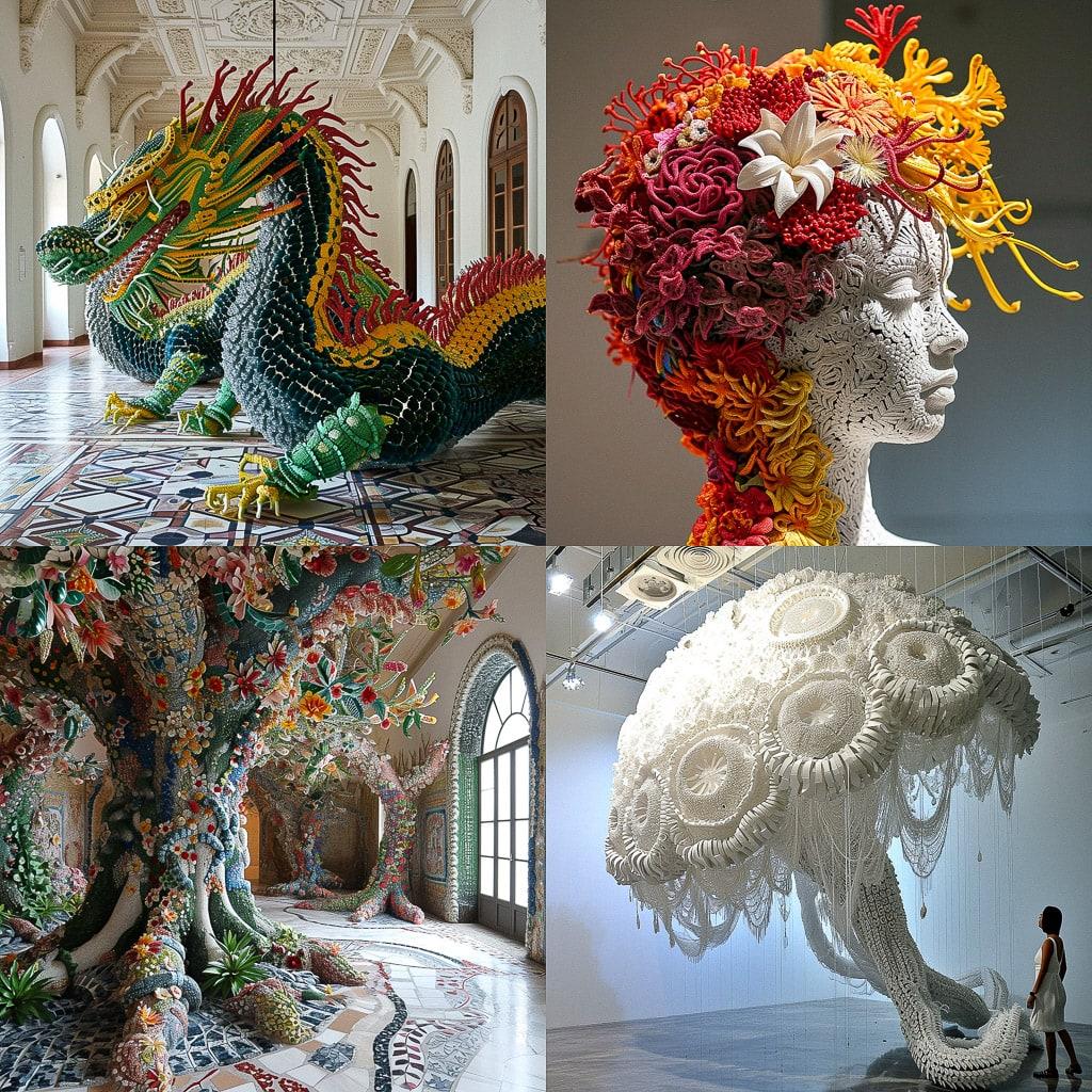 Joana Vasconcelos style, Midjourney V6, render 1 of 4
