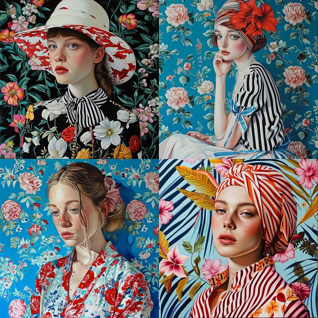Jocelyn Hobbie style, Midjourney V6, render 1 of 4