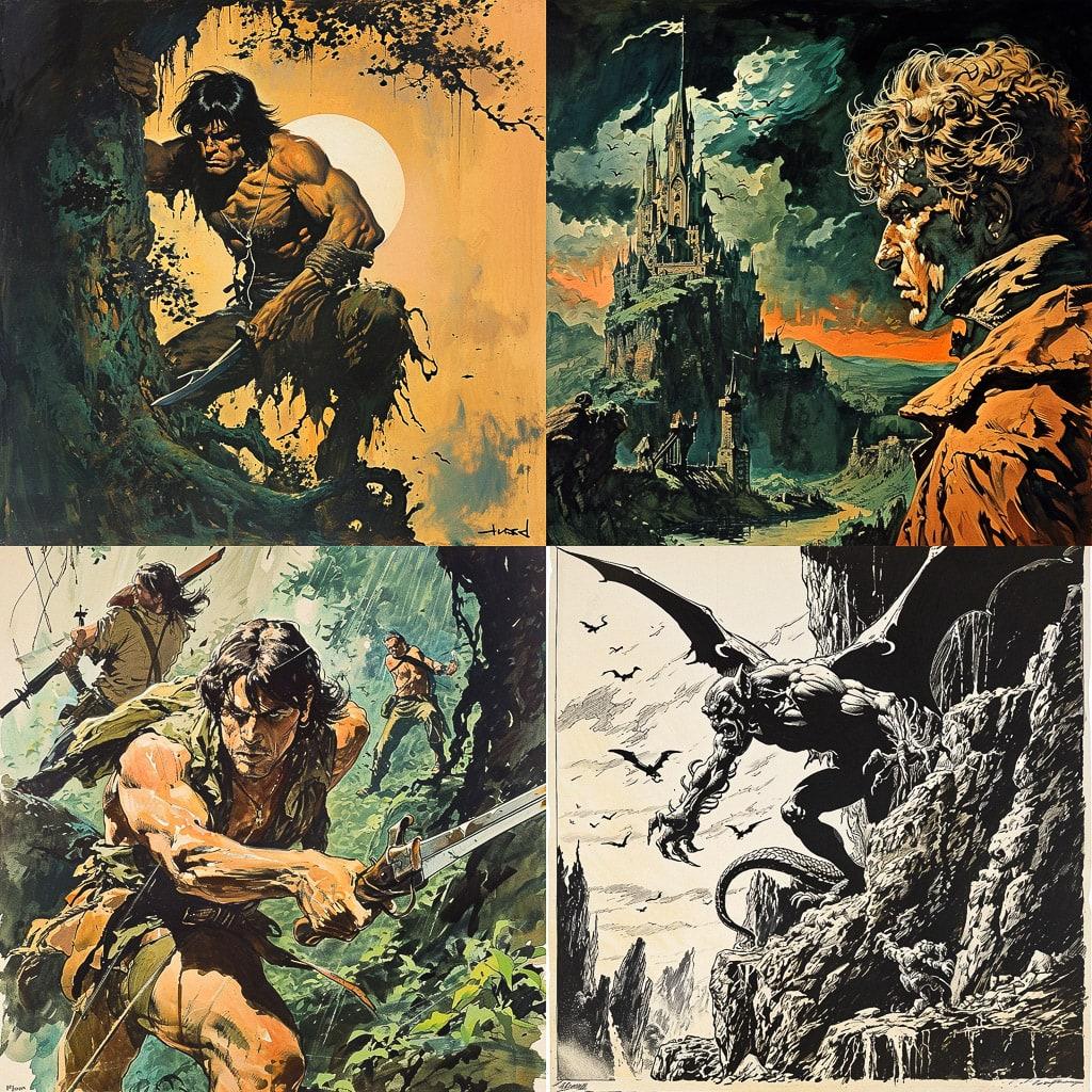 Joe Kubert style, Midjourney V6, render 1 of 4