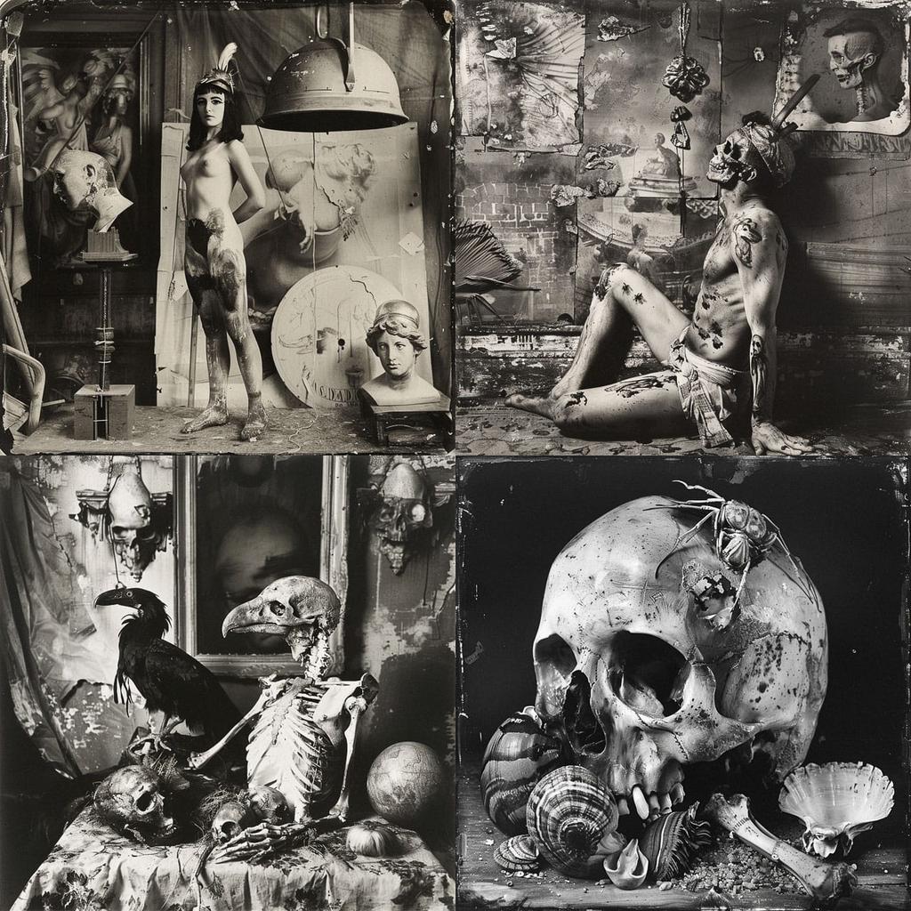 Joel-Peter Witkin style, Midjourney V6, render 1 of 4