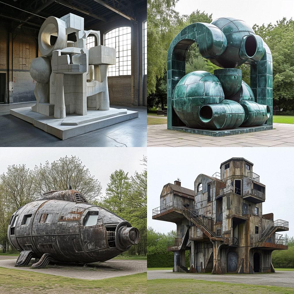 Joep van Lieshout style, Midjourney V6, render 1 of 4