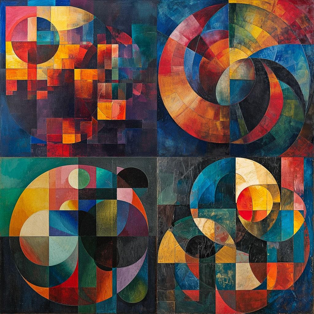 Johannes Itten style, Midjourney V6, render 1 of 4