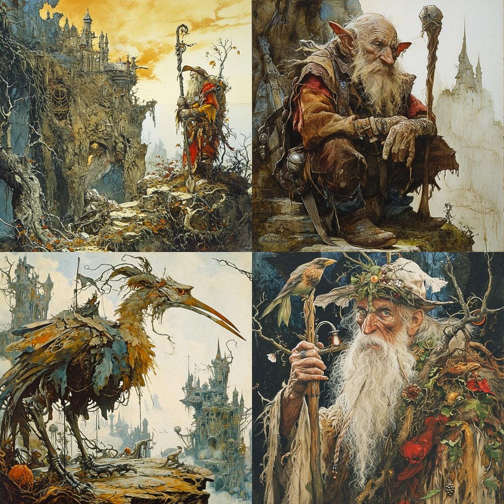 John Blanche style, Midjourney V6, render 1 of 4