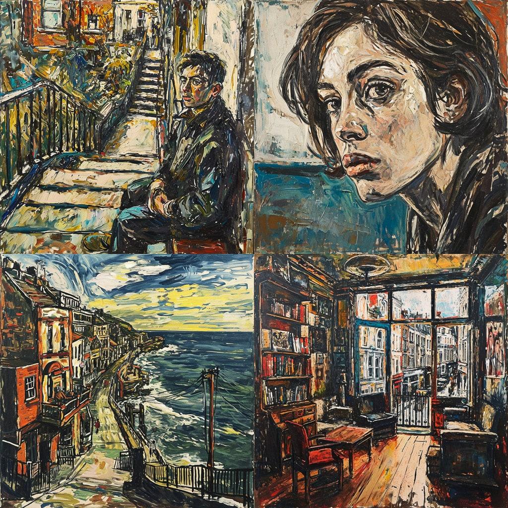 John Bratby style, Midjourney V6, render 1 of 4