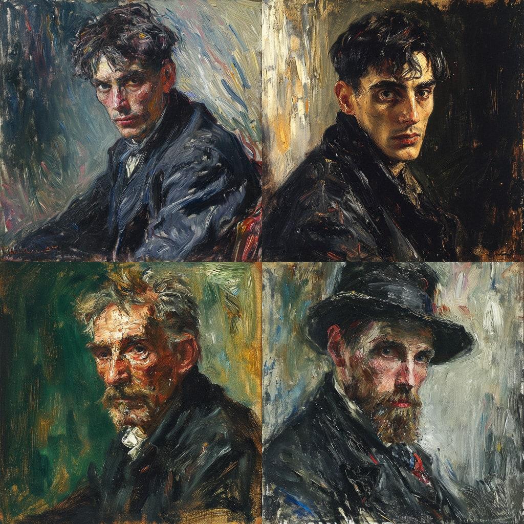 John Butler Yeats style, Midjourney V6, render 1 of 4