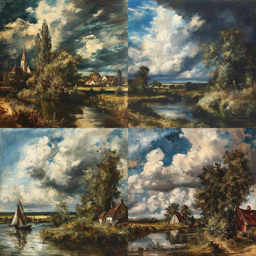 John Constable style, Midjourney V6, render 1 of 4