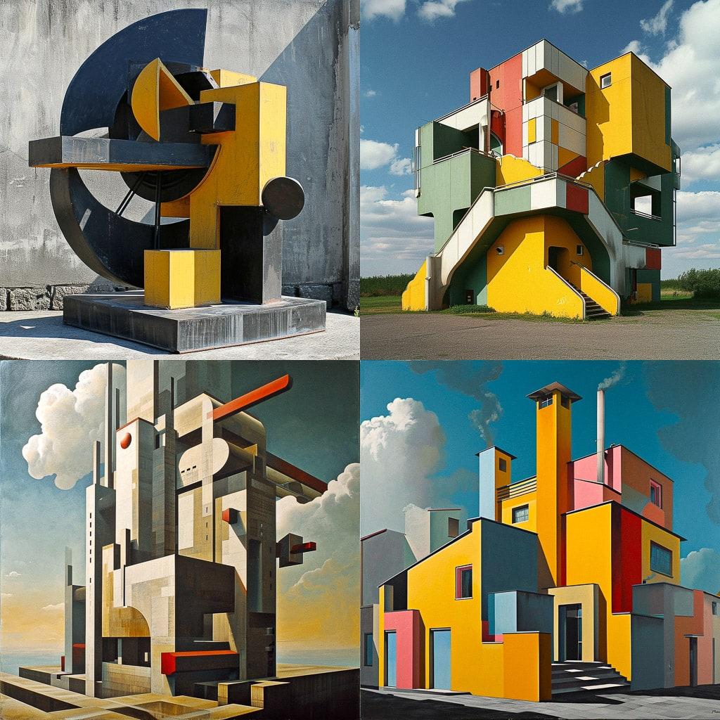 John Hejduk style, Midjourney V6, render 1 of 4