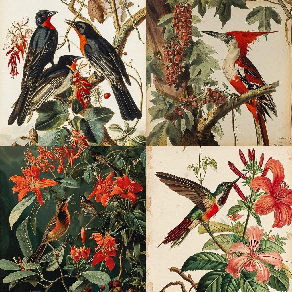 John James Audubon style, Midjourney V6, render 1 of 4