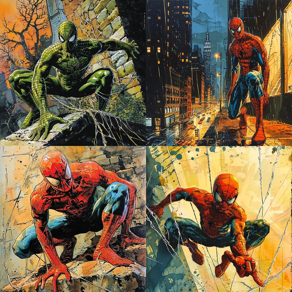 John Romita Jr style, Midjourney V6, render 1 of 4