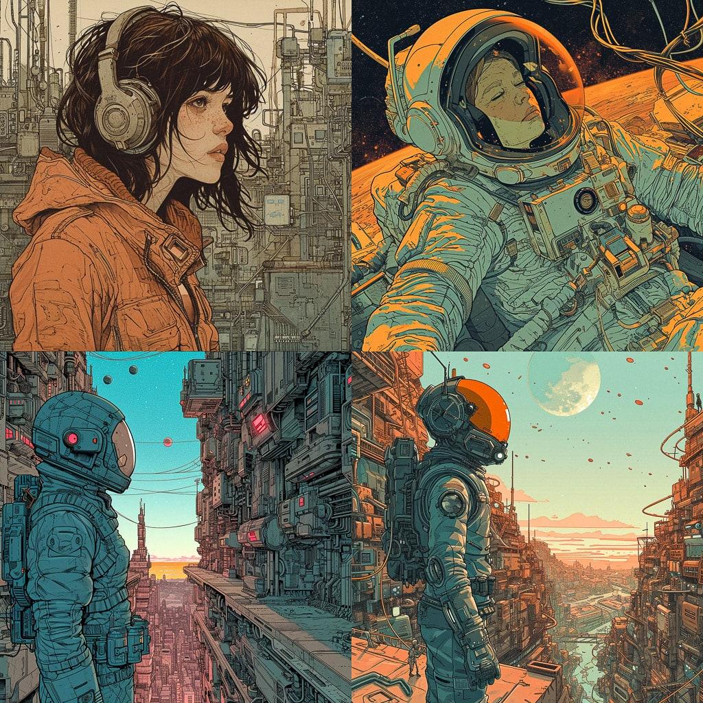 Josan Gonzalez style, Midjourney V6, render 1 of 4