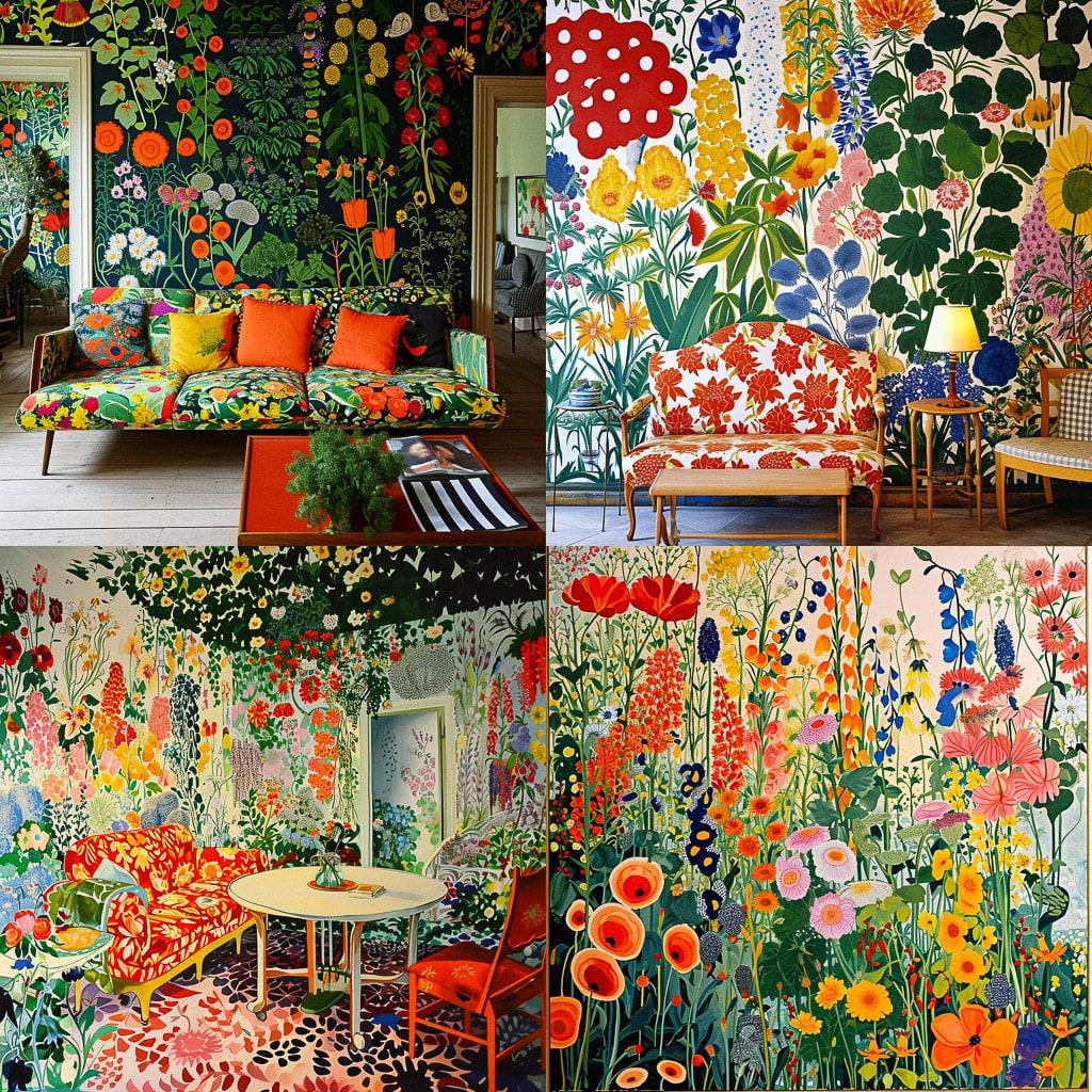 Josef Frank style, Midjourney V6, render 1 of 4