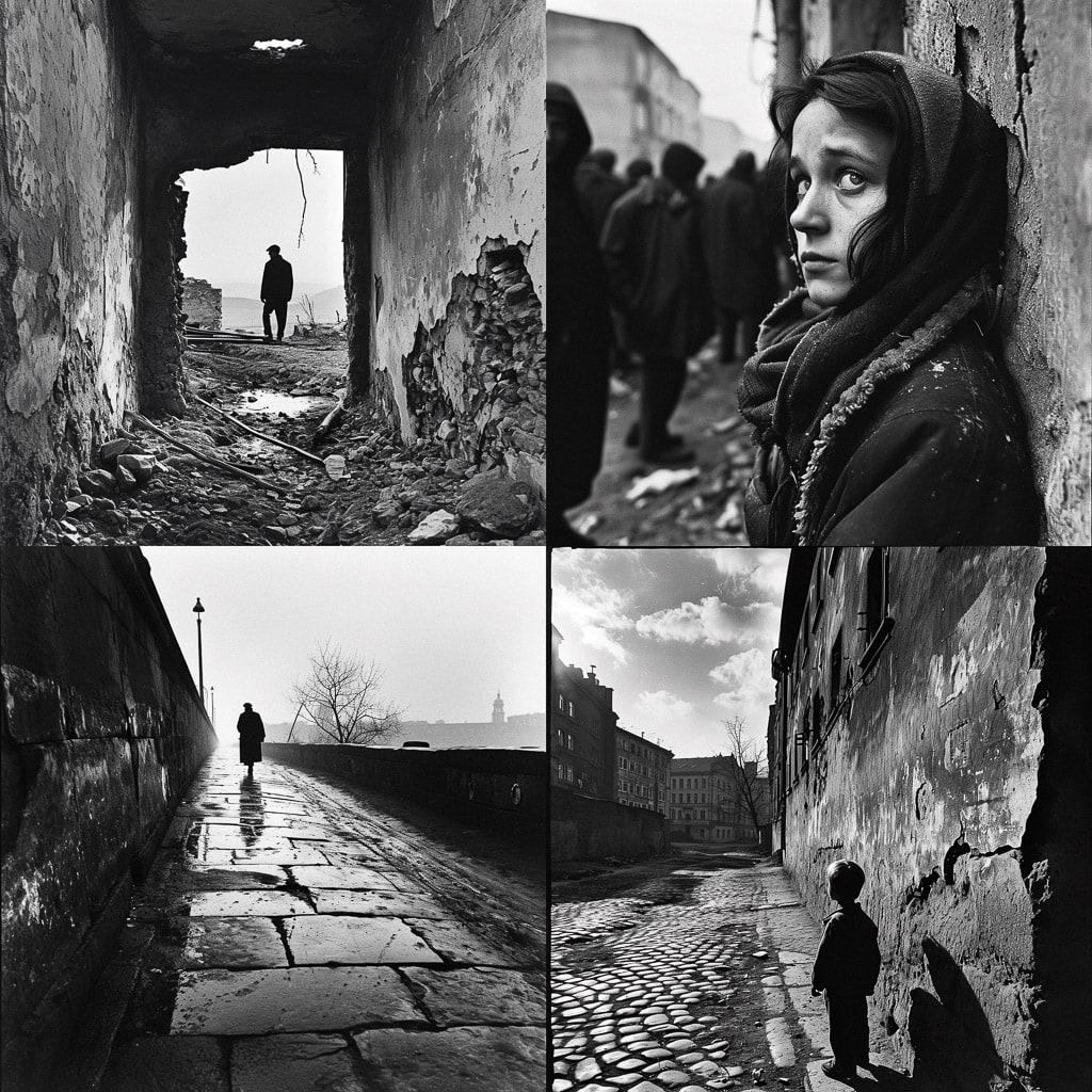 Josef Koudelka style, Midjourney V6, render 1 of 4