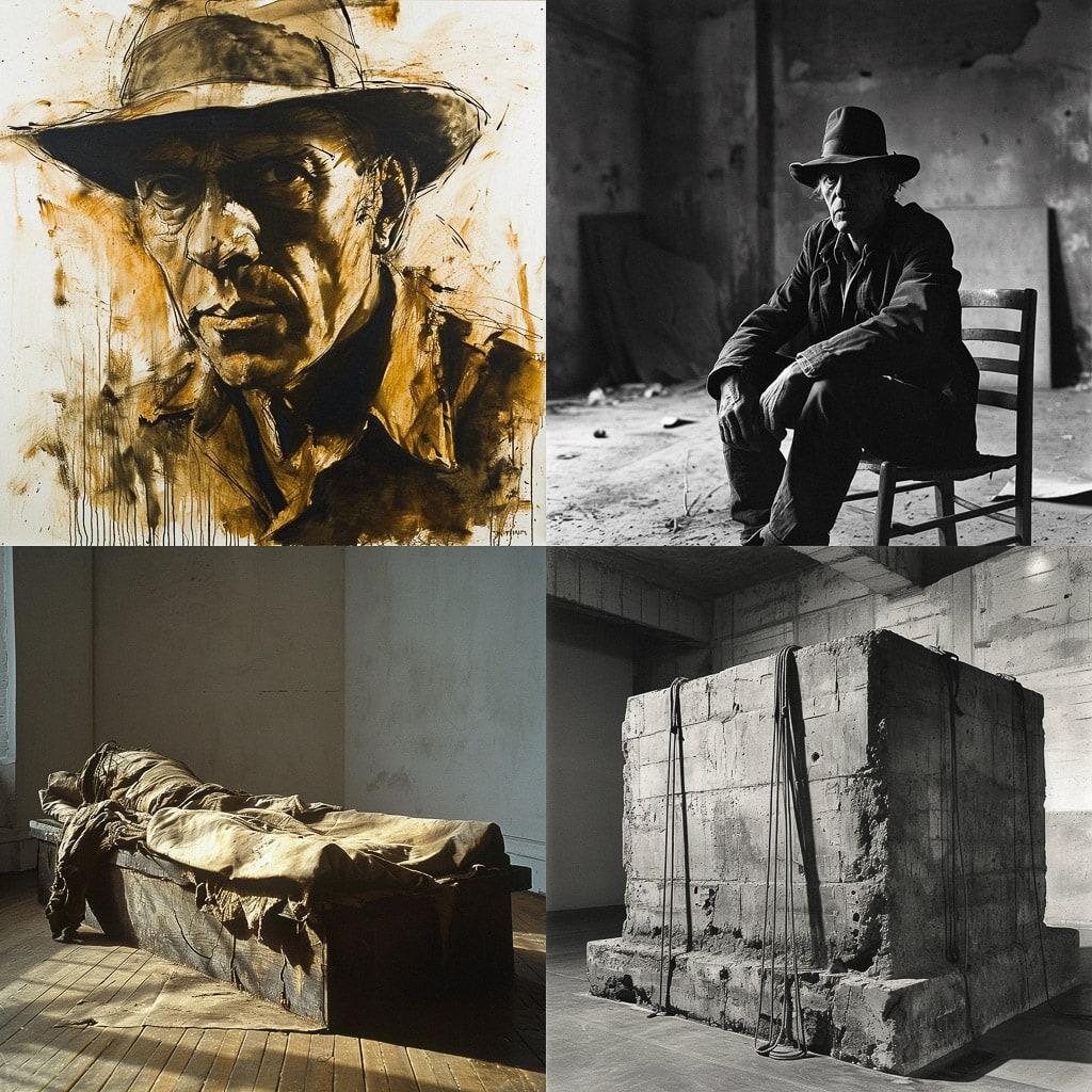 Joseph Beuys style, Midjourney V6, render 1 of 4