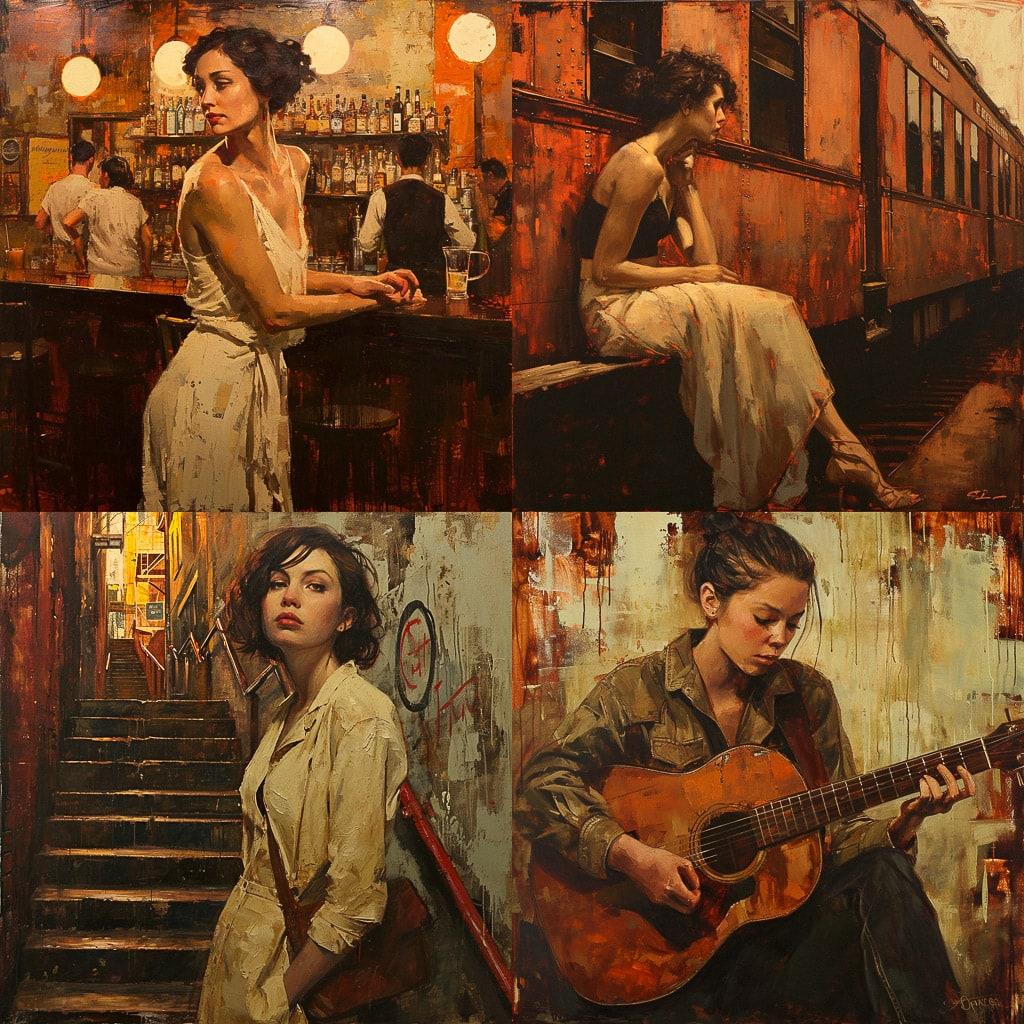 Joseph Lorusso style, Midjourney V6, render 1 of 4
