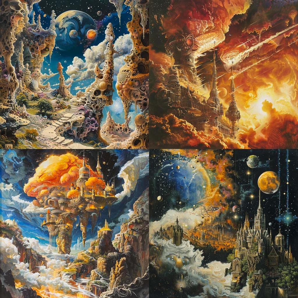 Josh Kirby style, Midjourney V6, render 1 of 4