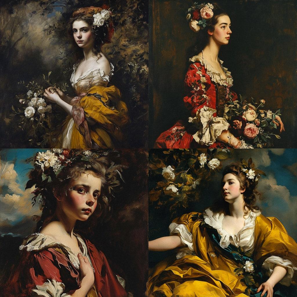 Joshua Reynolds style, Midjourney V6, render 1 of 4