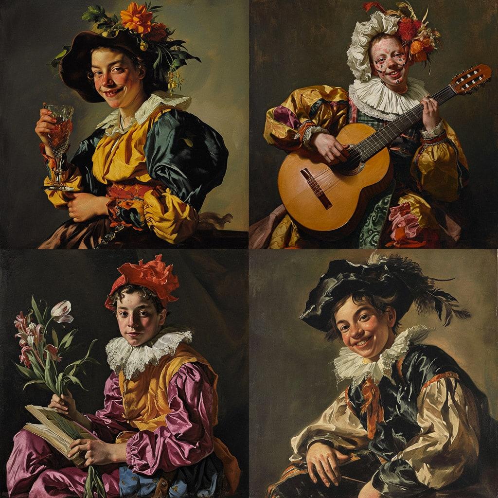 Judith Leyster style, Midjourney V6, render 1 of 4