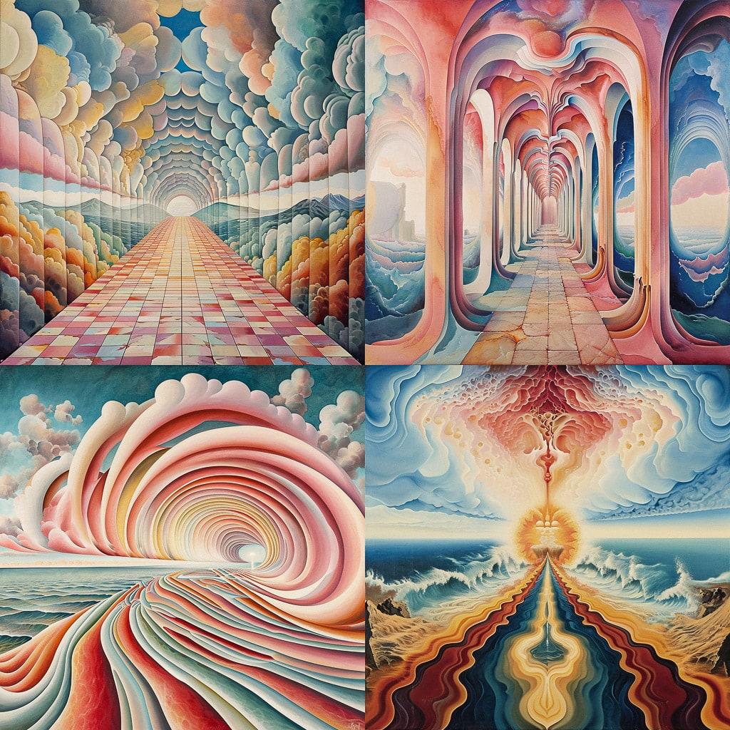 Judy Chicago style, Midjourney V6, render 1 of 4