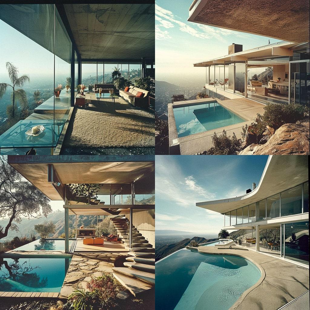 Julius Shulman style, Midjourney V6, render 1 of 4