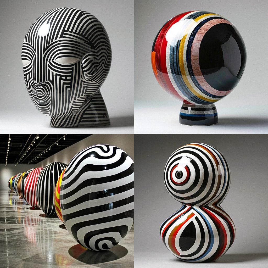 Jun Kaneko style, Midjourney V6, render 1 of 4