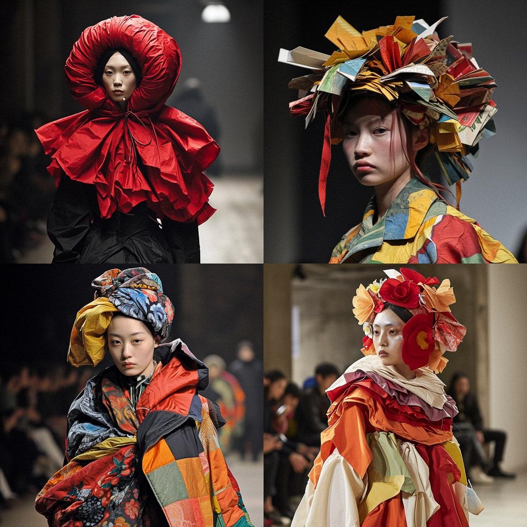 Junya Watanabe style, Midjourney V6, render 1 of 4
