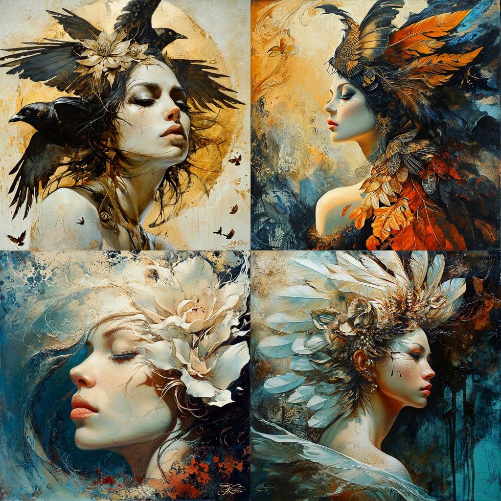 Karol Bak style, Midjourney V6, render 1 of 4