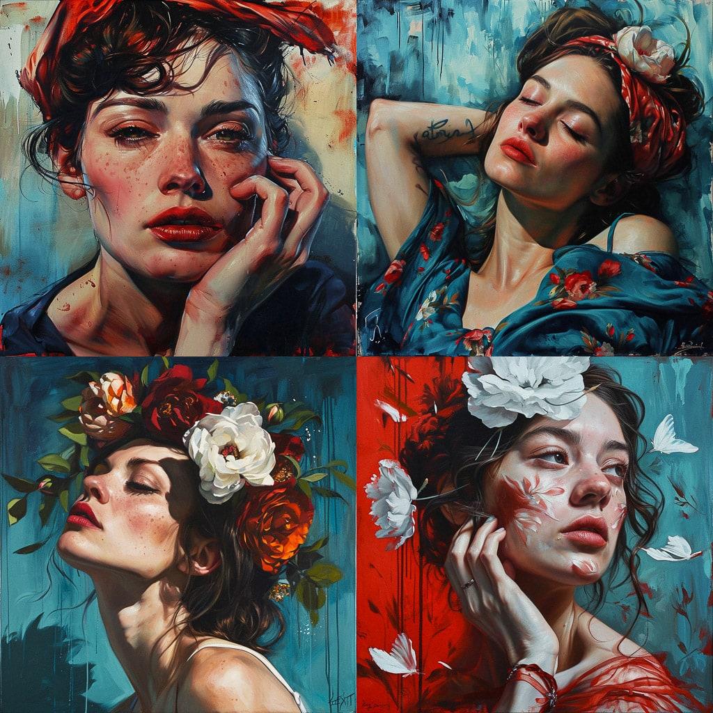 Kathrin Longhurst style, Midjourney V6, render 1 of 4