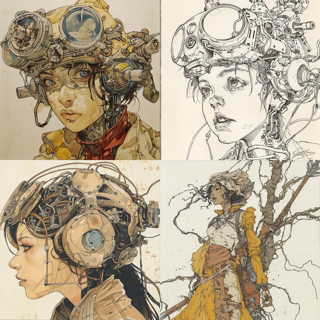 Katsuya Terada style, Midjourney V6, render 1 of 4