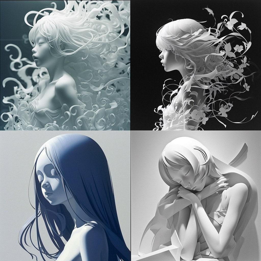 Kazuki Takamatsu style, Midjourney V6, render 1 of 4