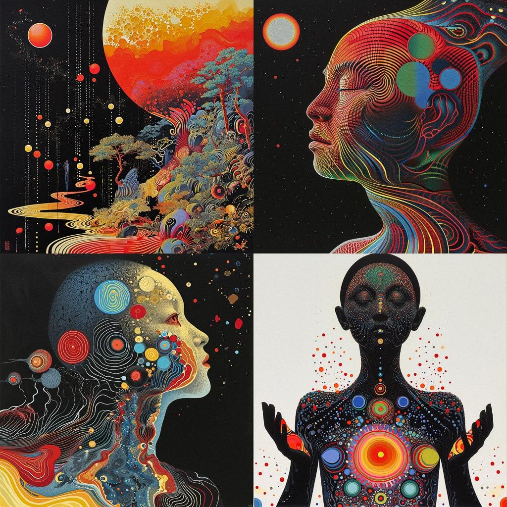 Kazumasa Nagai style, Midjourney V6, render 1 of 4