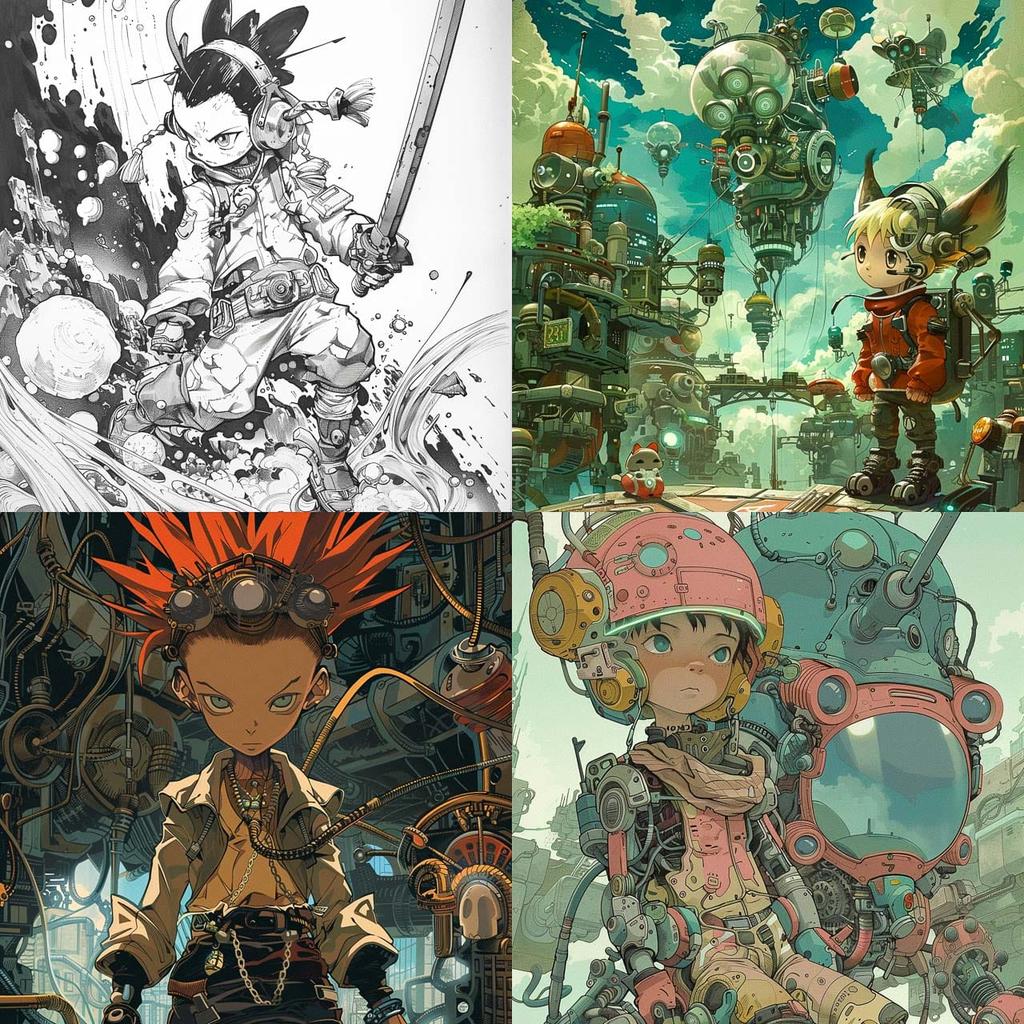 Keiji Inafune style, Midjourney V6, render 1 of 4