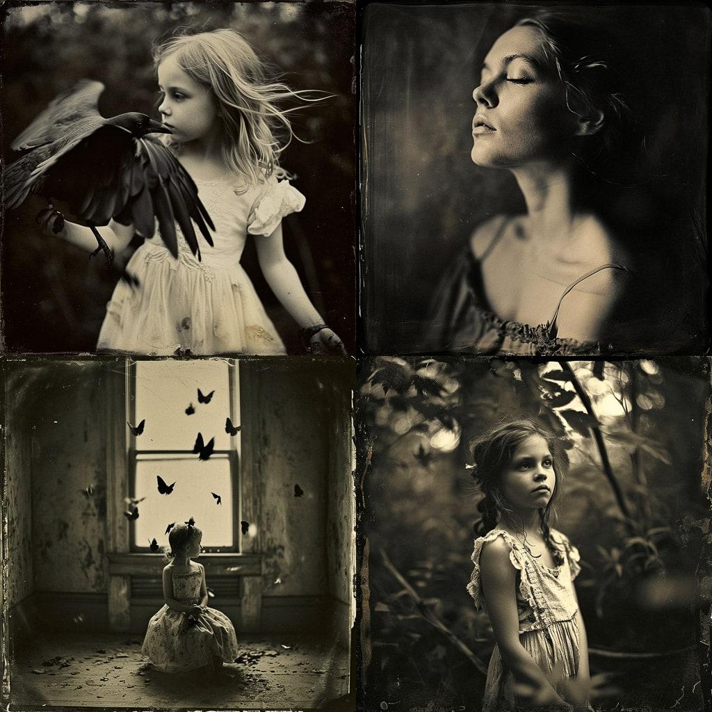 Keith Carter style, Midjourney V6, render 1 of 4
