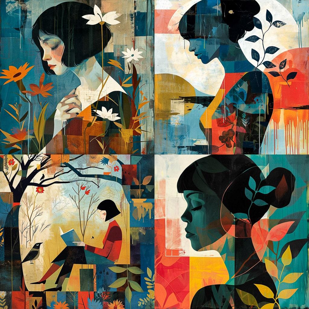 Keith Negley style, Midjourney V6, render 1 of 4