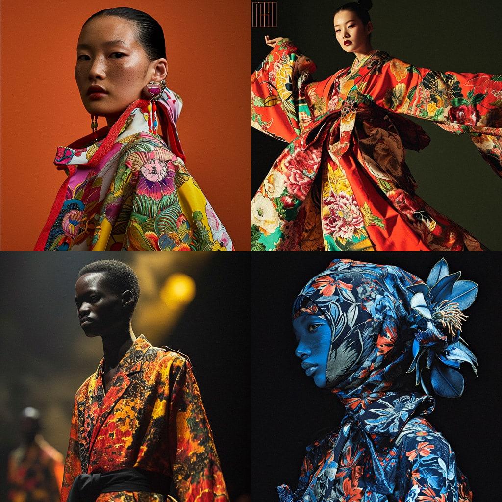 Kenzo style, Midjourney V6, render 1 of 4