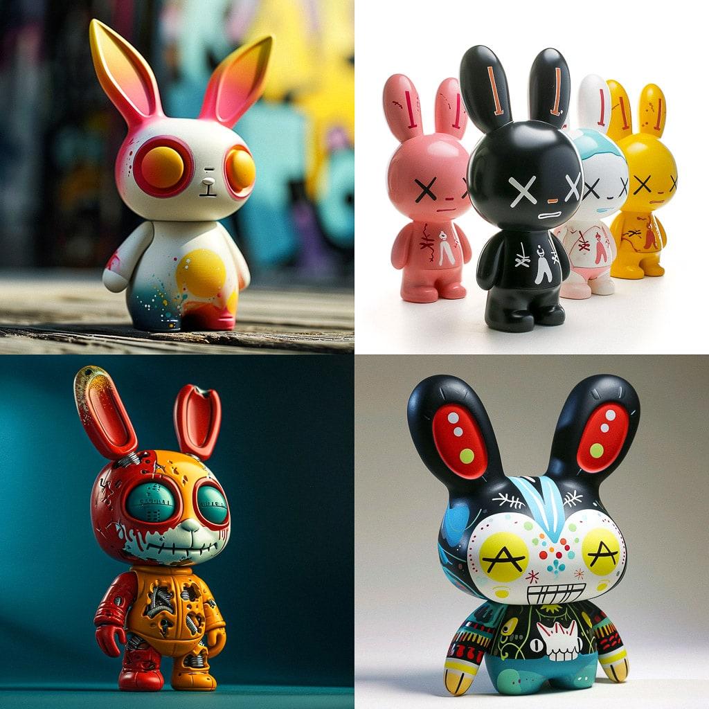 Kidrobot style, Midjourney V6, render 1 of 4