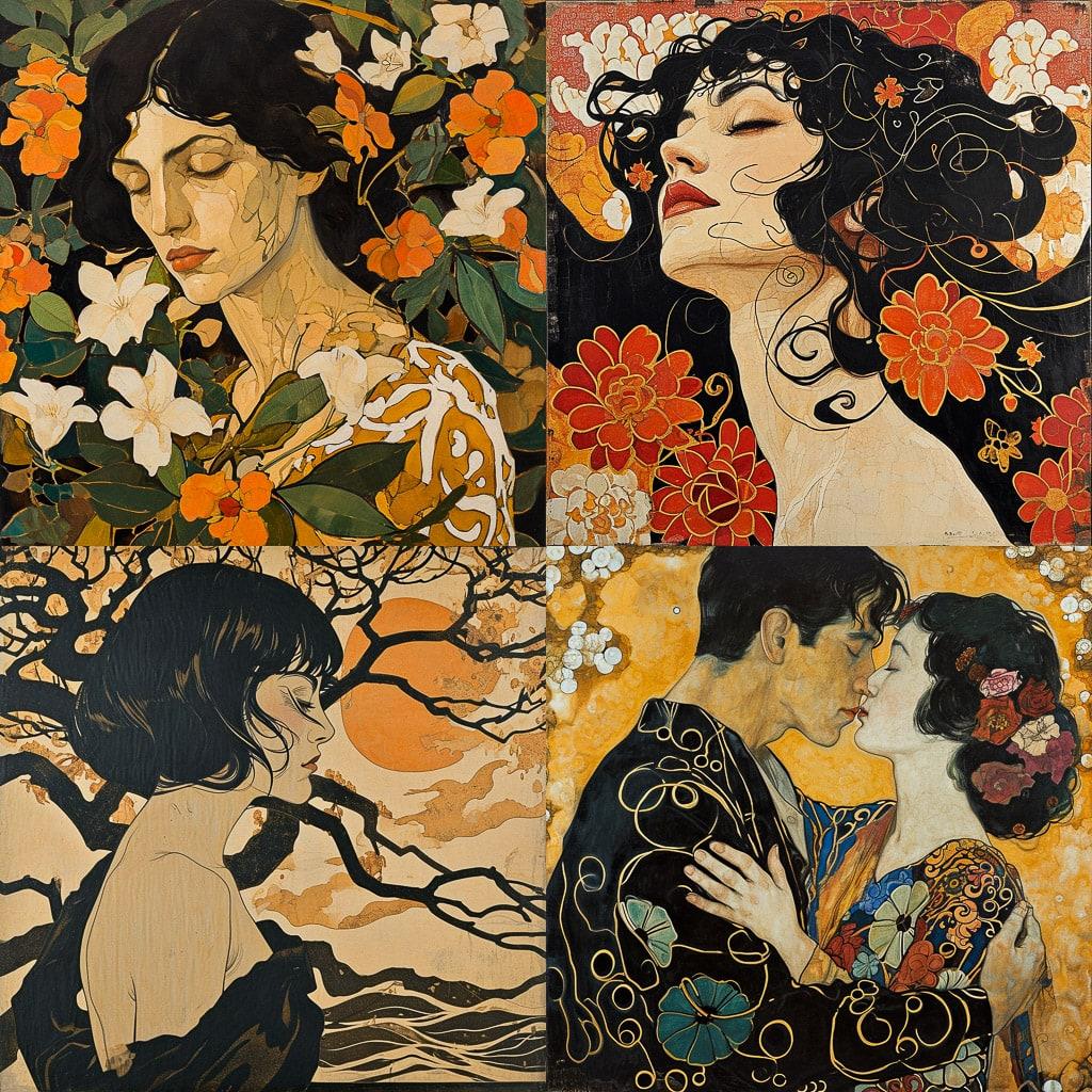 Koloman Moser style, Midjourney V6, render 1 of 4