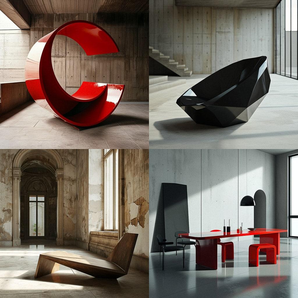 Konstantin Grcic style, Midjourney V6, render 1 of 4