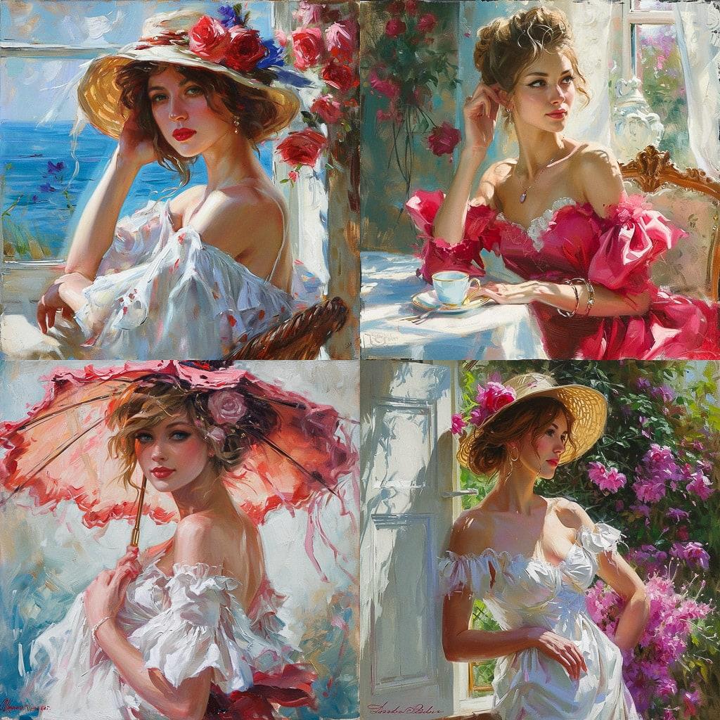 Konstantin Razumov style, Midjourney V6, render 1 of 4