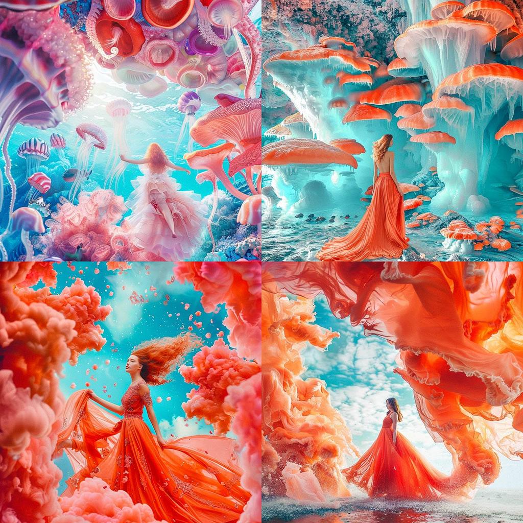 Kristina Makeeva style, Midjourney V6, render 1 of 4