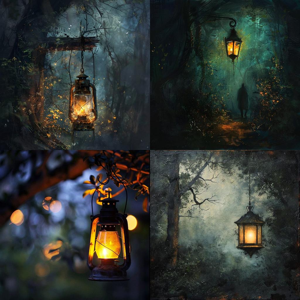 Lantern-lit style, Midjourney V6, render 1 of 4