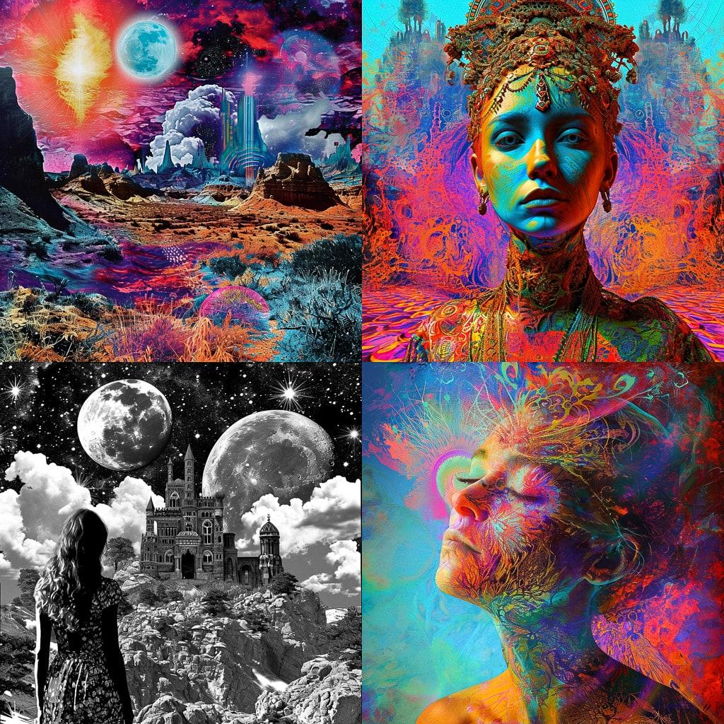 Larry Carlson style, Midjourney V6, render 1 of 4