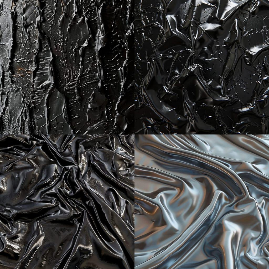 Latex texture style, Midjourney V6, render 1 of 4