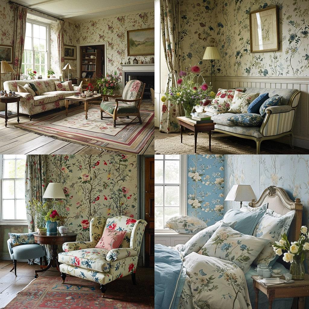 Laura Ashley style, Midjourney V6, render 1 of 4