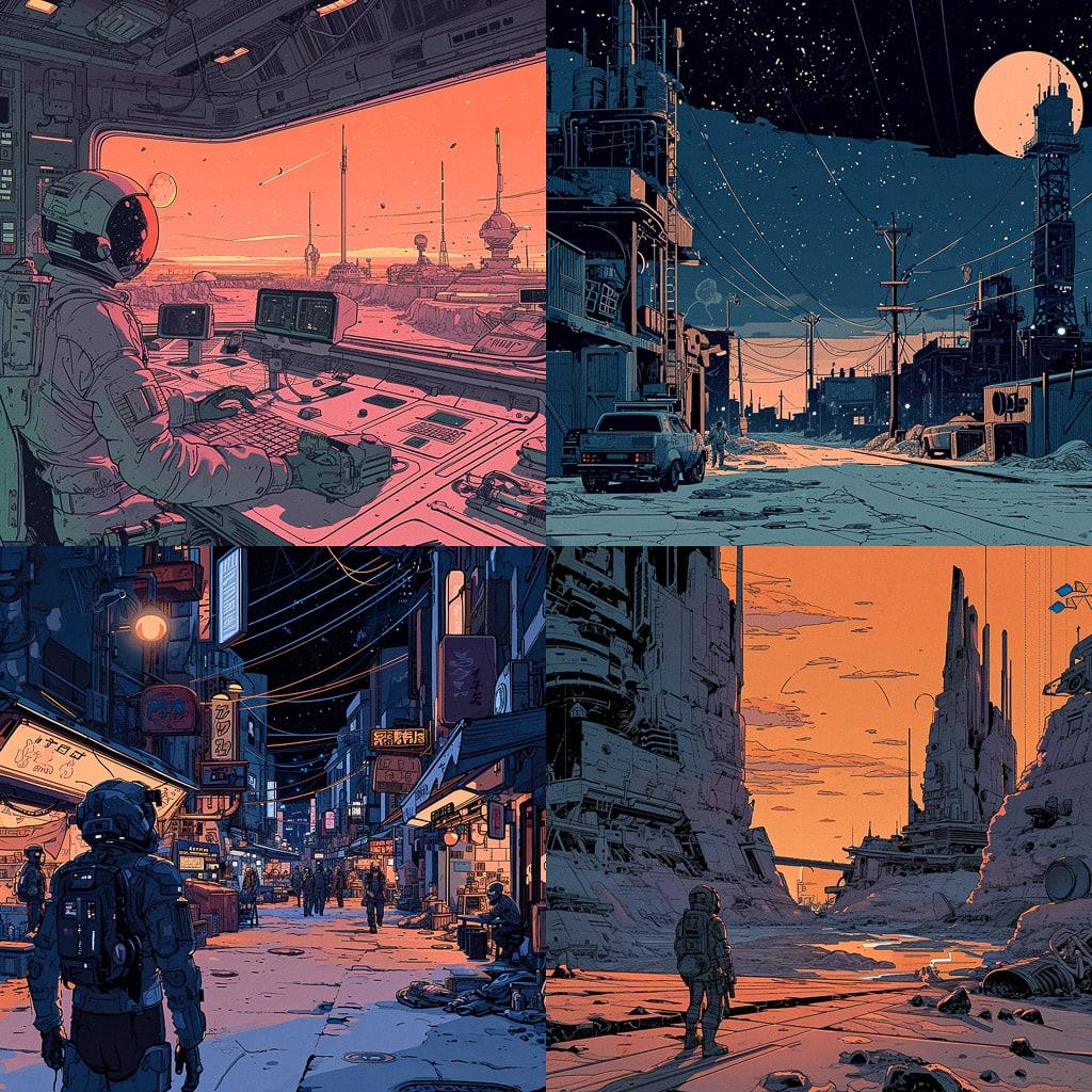 Laurie Greasley style, Midjourney V6, render 1 of 4