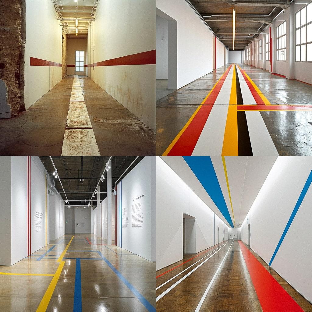 Lawrence Weiner style, Midjourney V6, render 1 of 4