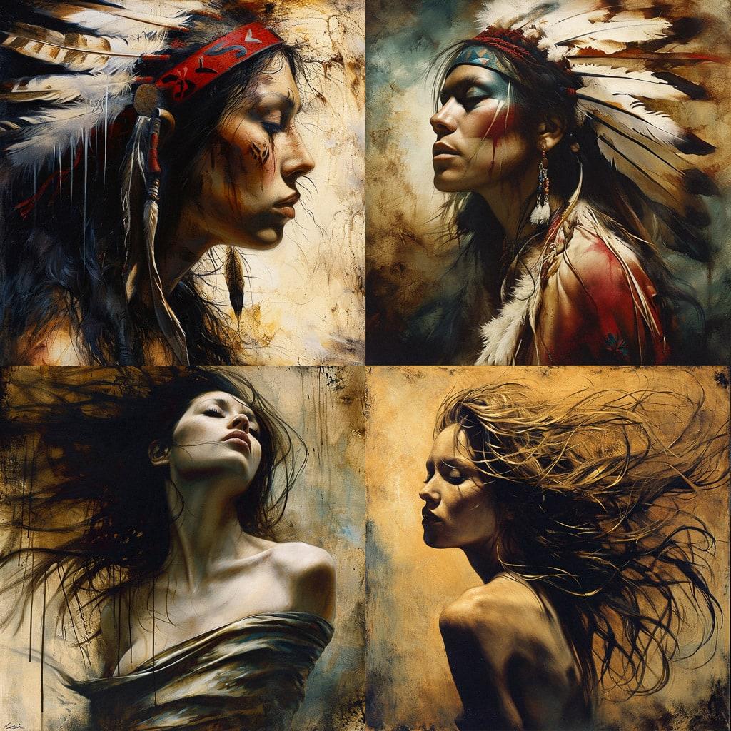 Lee Bogle style, Midjourney V6, render 1 of 4