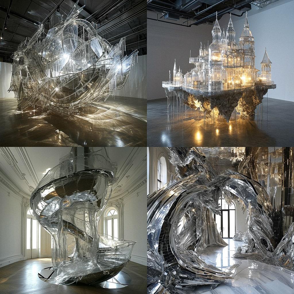 Lee Bul style, Midjourney V6, render 1 of 4