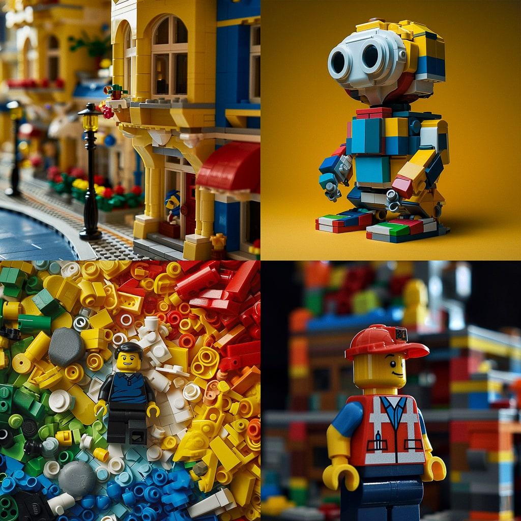 LEGO style style, Midjourney V6, render 1 of 4