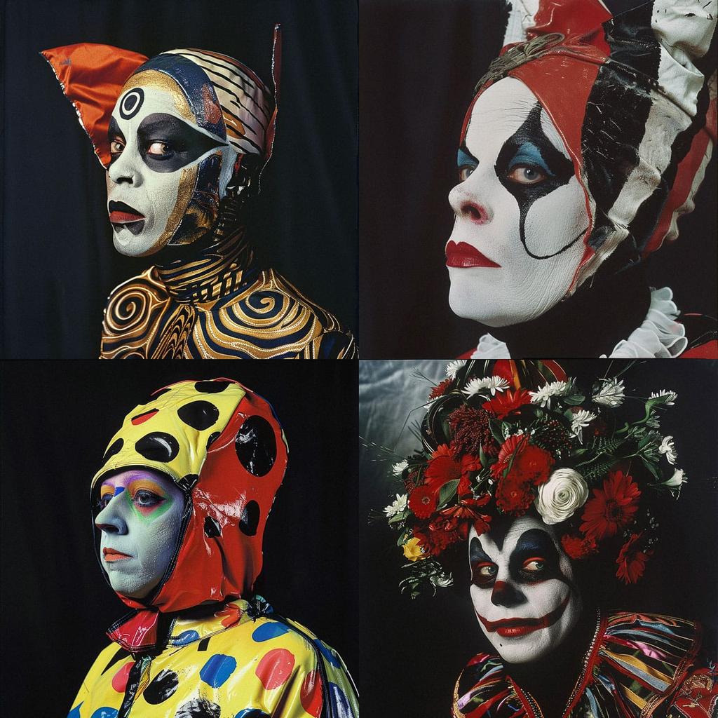 Leigh Bowery style, Midjourney V6, render 1 of 4